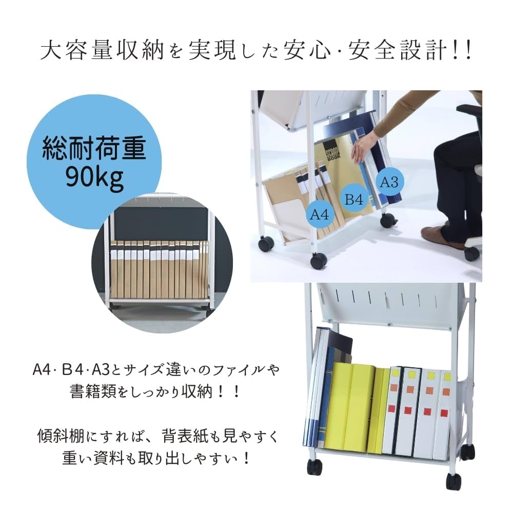 Amazon | YS-K23 平棚・傾斜棚自在スチールラック 3段 | 物品棚